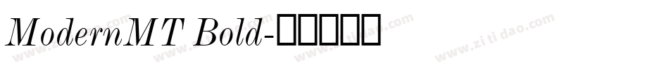 ModernMT Bold字体转换